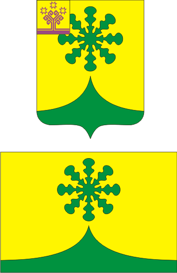 Герб и флаг Кайнлыкского сельского поселения Комсомольского района Чувашской Республики
