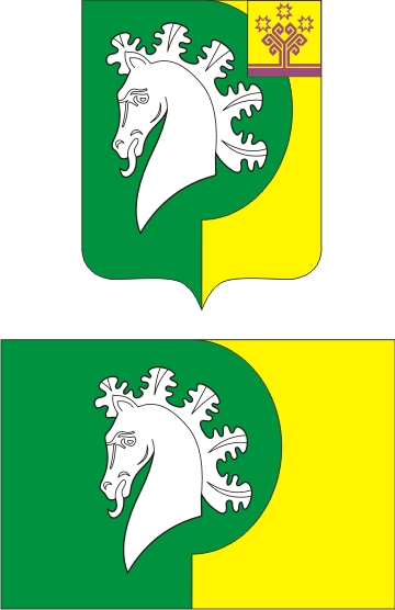 Герб и флаг Шераутского сельского поселения Комсомольского района