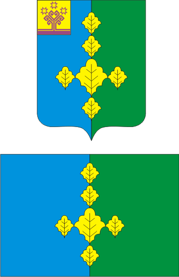 Герб и флаг Сюрбей-Токаевского сельского поселения Комсомольского района